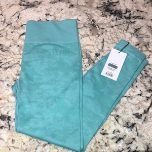 Gymshark Adapt Camo Seamless Leggings - Light Green